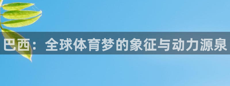 足球世预赛：巴西：全球体育梦的象征与动力源泉